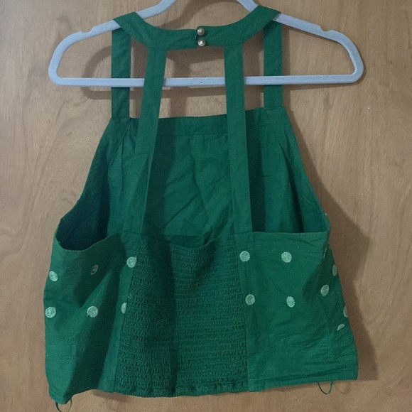 Kelly Green Maeve Crop Top from Anthropologie - Picture 3 of 4